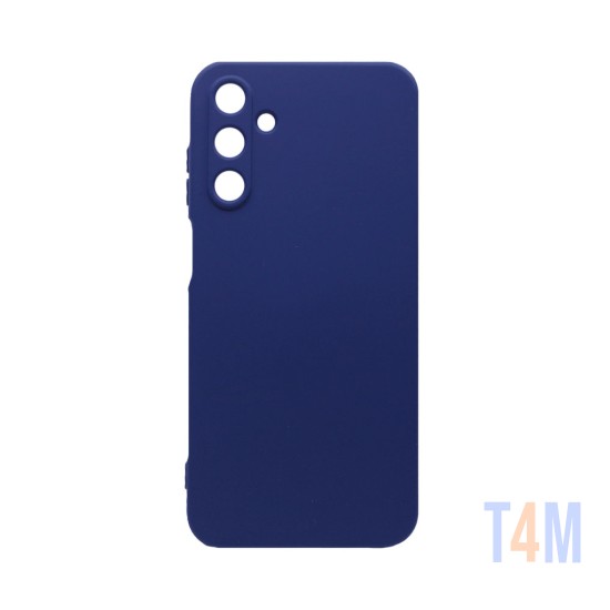 Funda de Silicona con Marco de Cámara para Samsung Galaxy A15 4G/A15 5G Azul Oscuro